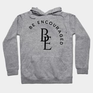 Be Encouraged - Black, Unisex Christian Cotton T-Shirt, Stylish Black Imagery, Trendy Spiritual Shirt, Christian Apparel, Comy, Soft Hoodie